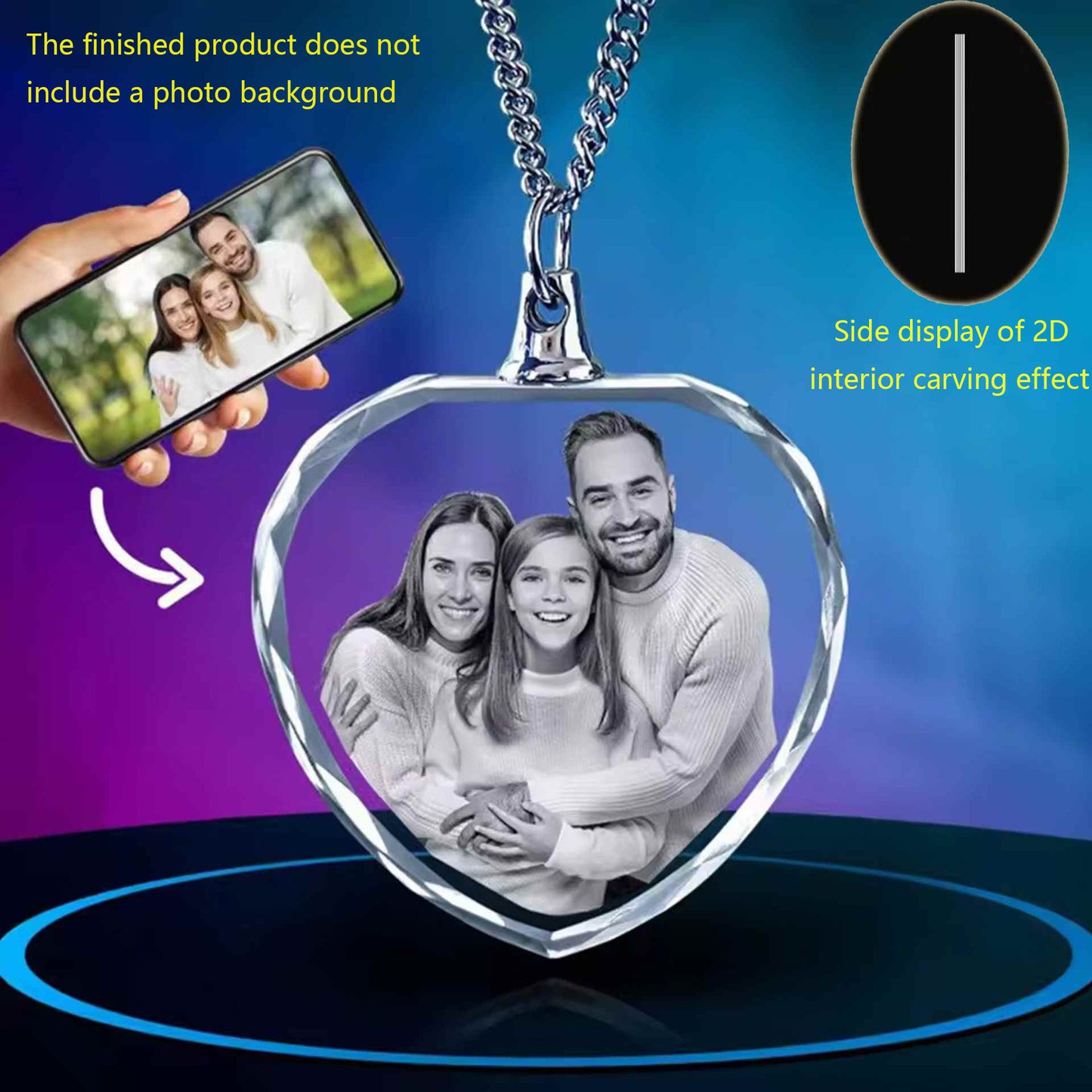 Personalized customization of crystal necklace